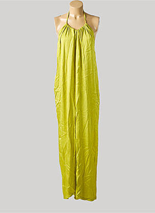 Salopetă-pantalon croială fluidă bretele subțiri verde FRNCH femeie