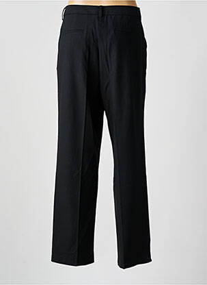 Pantalon drept închidere cu fermoar sub clapetă cu cârlig negru SESSUN femeie