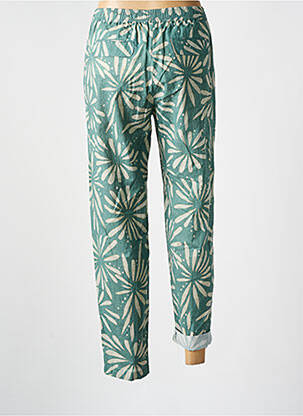 Pantalon drept talie elastică verde DIEGA femeie