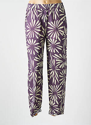 Pantalon drept talie elastică violet DIEGA femeie