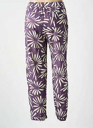 Pantalon drept talie elastică violet DIEGA femeie
