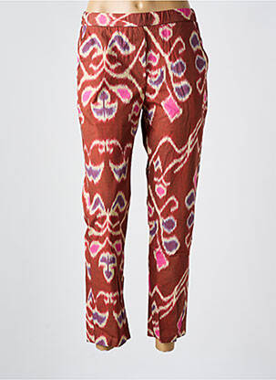 Pantalon 7/8 talie elastică roșu DIEGA femeie