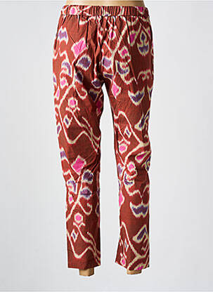 Pantalon 7/8 talie elastică roșu DIEGA femeie