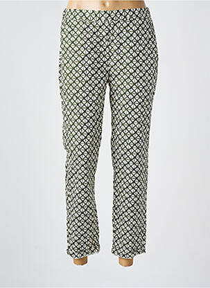 Pantalon 7/8 talie elastică verde DIEGA femeie