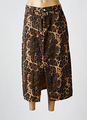 Fustă midi maro FRNCH femeie