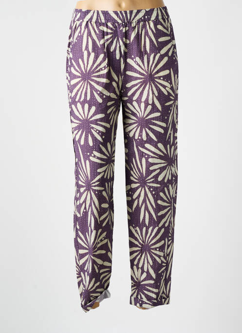Pantalon drept violet DIEGA femeie