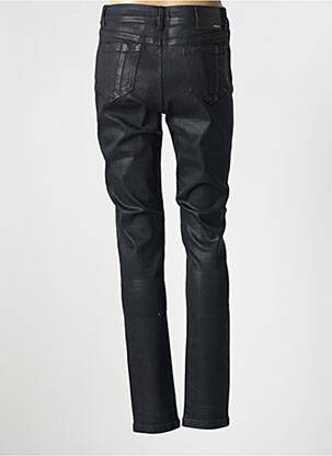 Pantalon slim țesătură acoperită mărime normală negru GARELLA femeie