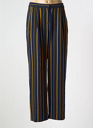 Pantalon larg țesătură poplin negru NICE THINGS femeie