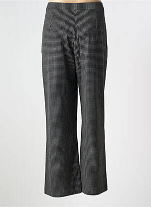 Pantalon larg închidere cu fermoar sub clapetă cu nasturi mărime normală negru NICE THINGS femeie