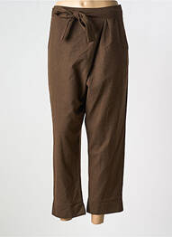 Pantalon 7/8 mărime normală mărime normală maro LUUKAA femeie