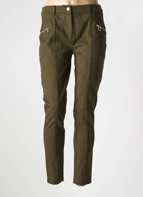 Pantalon slim verde INDIES femeie