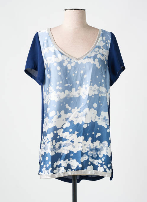 Tunică mâneci scurte albastru AN II VITO femeie