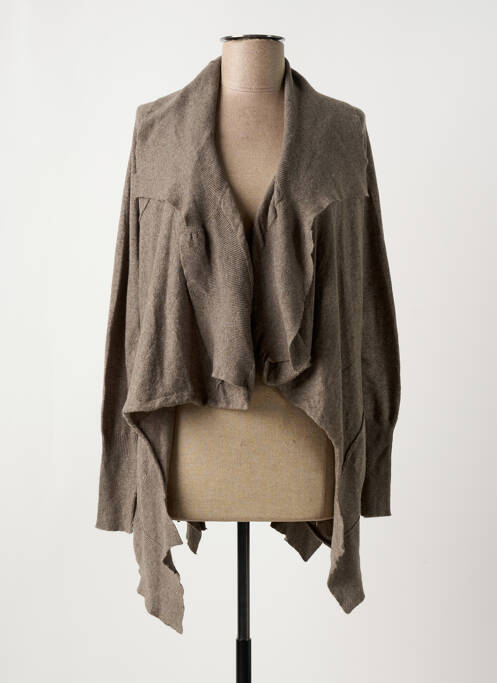 Vestă cu mâneci lungi maro BOHEMIA femeie