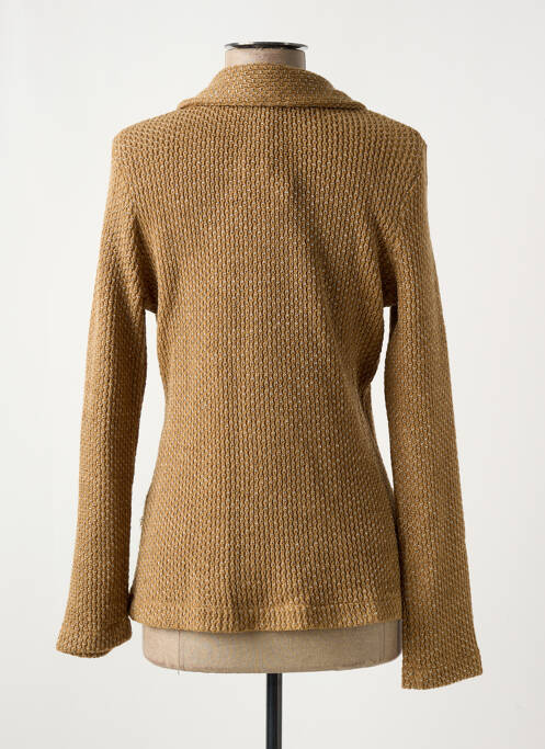 Vestă cu mâneci lungi maro LO! LES FILLES femeie