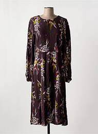 Rochie midi imprimeu floral mâneci lungi violet WHITE STUFF femeie