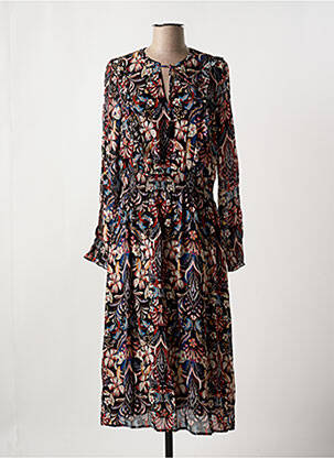 Rochie lungă negru MALVIN femeie