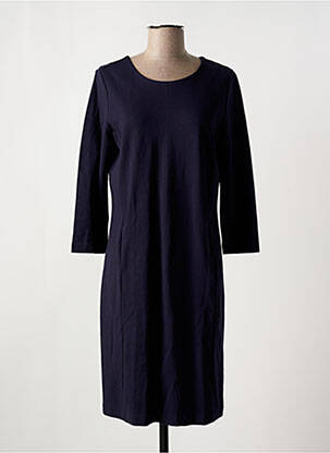 Rochie midi mâneci 3/4 mâneci 3/4 albastru BASE LEVEL femeie