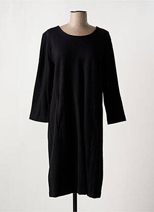 Rochie midi mâneci 3/4 mâneci 3/4 negru BASE LEVEL femeie