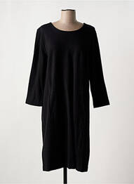 Rochie midi mâneci 3/4 mâneci 3/4 negru BASE LEVEL femme