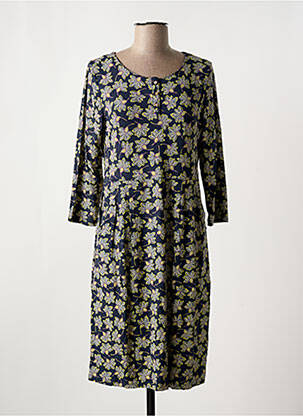 Rochie midi imprimeu floral mâneci 3/4 albastru WHITE STUFF femeie