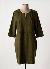 Rochie scurtă mâneci 3/4 mâneci 3/4 verde INDIES femeie
