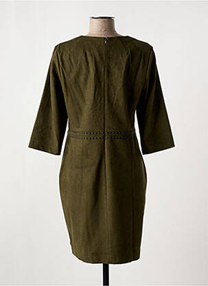 Rochie scurtă mâneci 3/4 mâneci 3/4 verde INDIES femeie