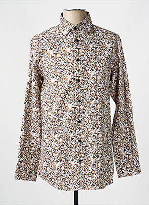 Cămașă cu mâneci lungi maro SELECTED bărbat