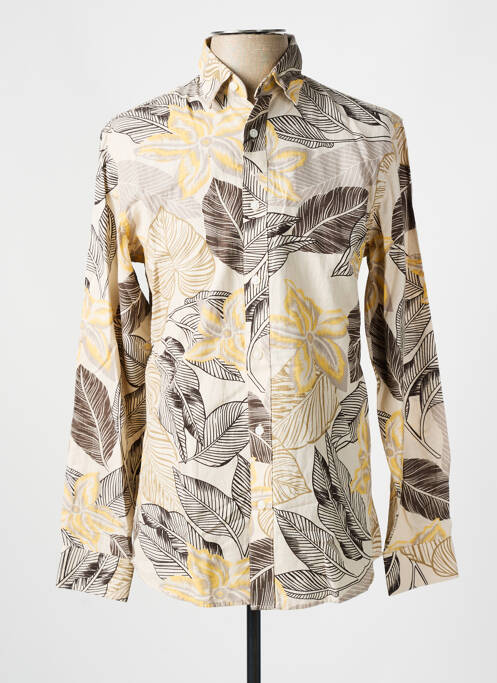 Cămașă cu mâneci lungi bej SELECTED bărbat