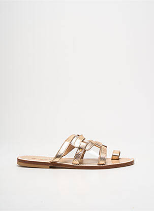 Mulete/Saboți auriu SANDALIA CYCLADES femeie
