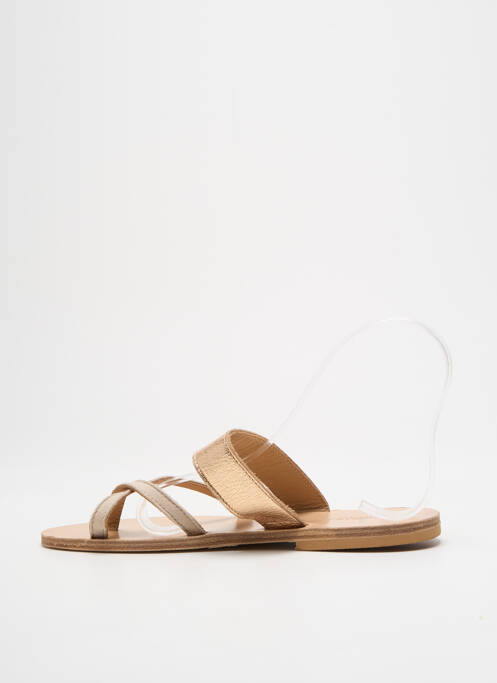 Mulete/Saboți auriu SANDALIA CYCLADES femeie