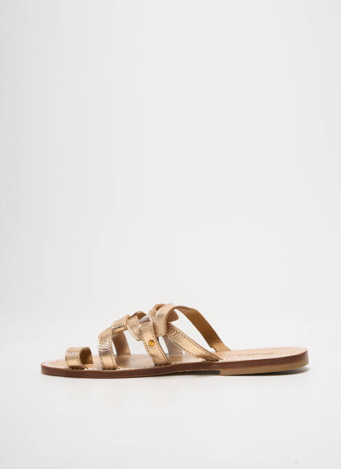 Mulete/Saboți auriu SANDALIA CYCLADES femeie
