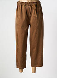 Pantalon 7/8 talie elastică mărime normală maro SENES femme