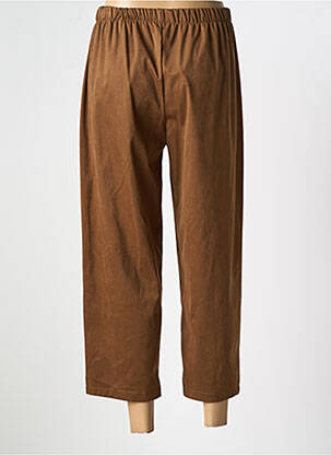 Pantalon 7/8 talie elastică mărime normală maro SENES femeie