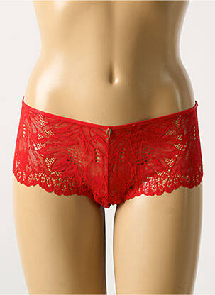 Shorty tulle transparent roșu AUBADE femeie