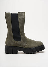 Botine/ghete nubuc toc de 4 la 6 cm verde IMAC femeie
