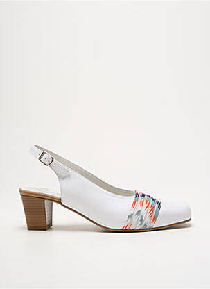 Pantofi cu toc alb INEA femeie