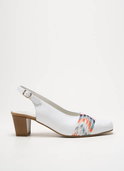 Pantofi cu toc alb INEA femeie