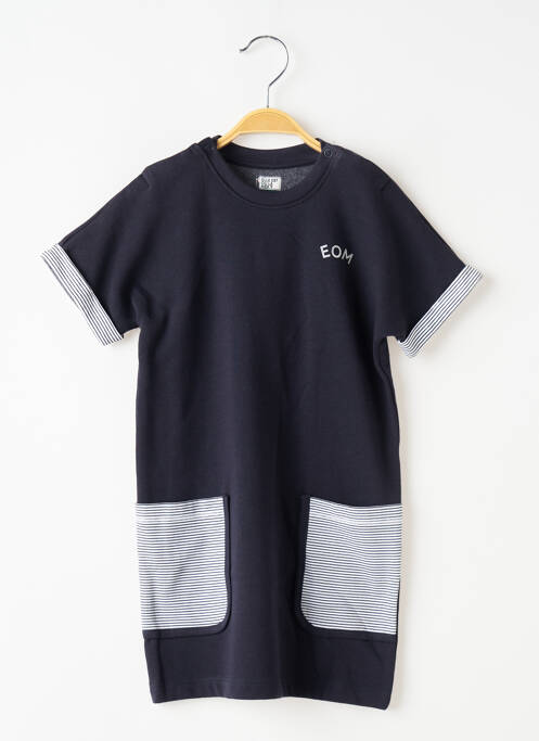 Rochie scurtă albastru ELLE EST OU LA MER fată