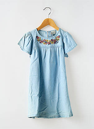 Rochie midi albastru ELLE EST OU LA MER fată