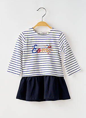 Rochie midi albastru ELLE EST OU LA MER fată