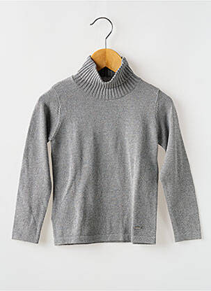 Pulover cu guler înalt argintiu MAYORAL fată