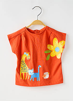 Tricou elasticitate mâneci scurte portocalie MAYORAL fată