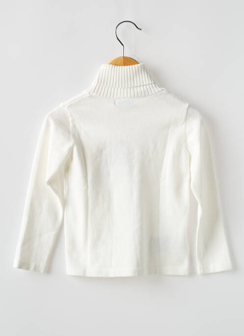 Pulover cu guler înalt alb MAYORAL fată