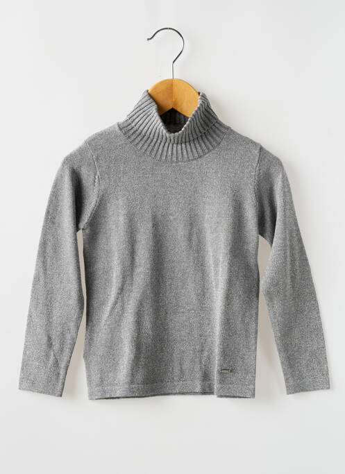 Pulover cu guler înalt argintiu MAYORAL fată