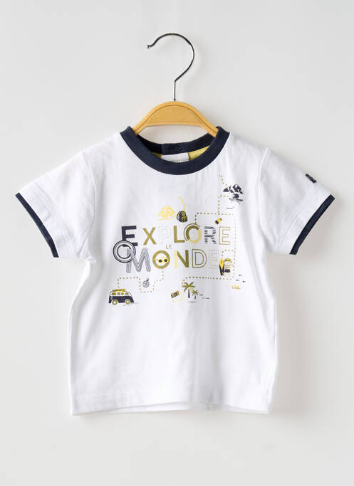 Tricou alb ELLE EST OU LA MER băiat