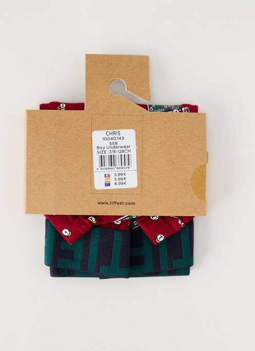 Boxer roșu TIFFOSI băiat