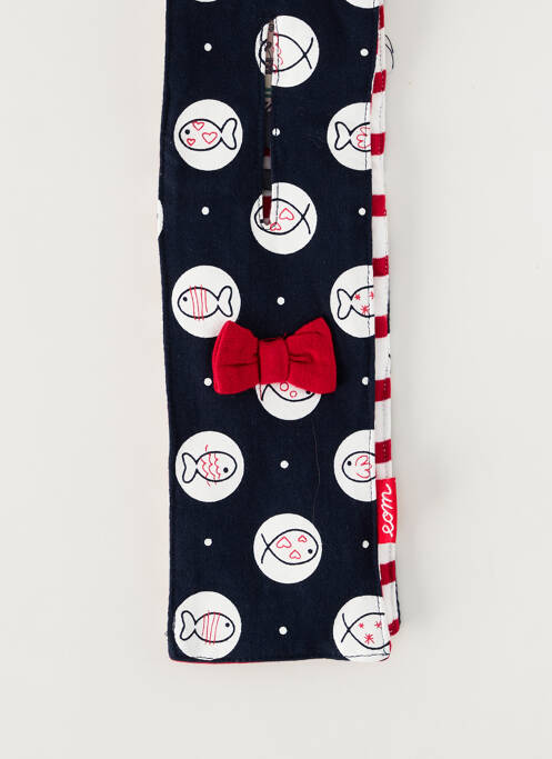 Eșarfă albastru ELLE EST OU LA MER fată