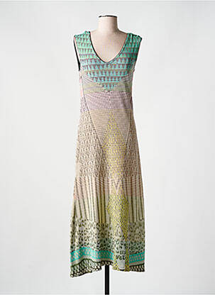 Rochie lungă fără mâneci fără mâneci verde ALDO MARTIN'S femeie