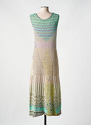 Rochie lungă fără mâneci fără mâneci verde ALDO MARTIN'S femeie