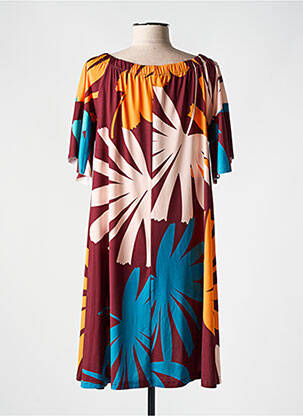 Rochie scurtă mâneci scurte mâneci scurte roșu JUSTMINE femeie